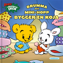 Brumma och Mini-Hopp bygger en koja